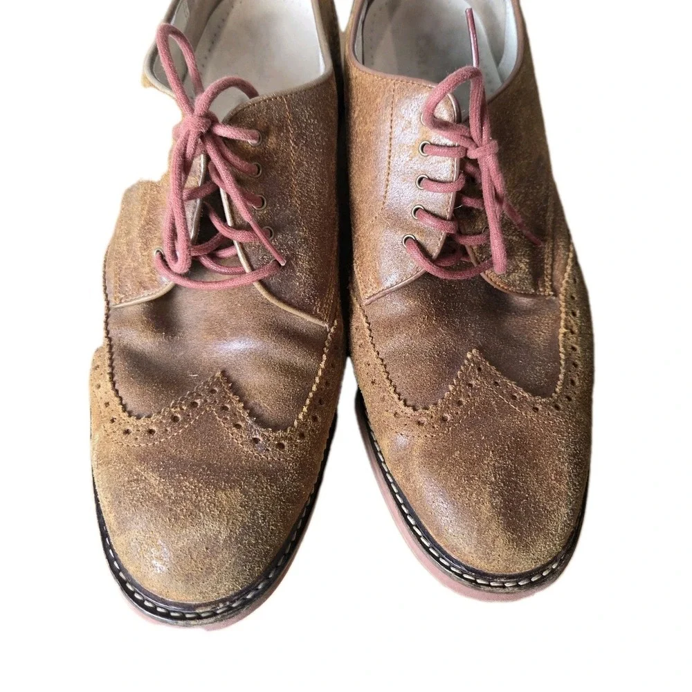 Cole Haan LunarGrand Wingtip Oxford Shoes Mens‎ Size 11.5 Brown Loafers brogue